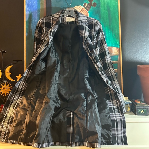 Dynamite Y2K Monochrome Plaid Jacket Size 5 - Picture 2 of 16